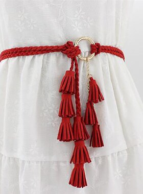 极速New Ladies Belts Fasthion National Style Hollow Tassel T