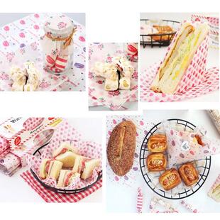 极速50pcs/Lot Wax Paper Food Grade Grease Paper Food WZrappe
