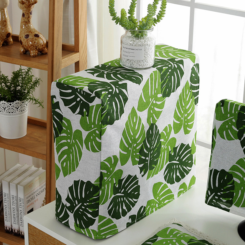 电脑主机罩防尘套imac罩主机箱罩简约现代布艺打印机一体机保护套