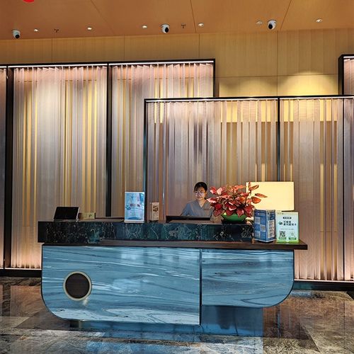 奢台公司前台酒店售楼部接待台会所美容院水吧台大理石收银台柜台