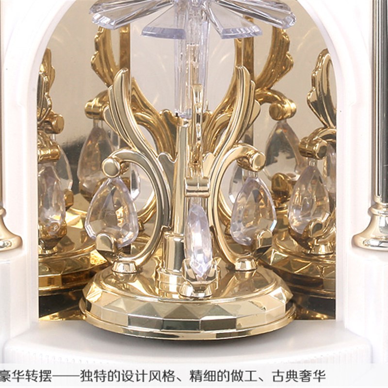 霸王音乐石英钟欧式挂钟客厅大号摆钟整点音乐报时时尚挂表PW6229