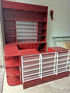 超市收银台便利店烟酒柜转角柜台电脑收银台小型士多店简约收银台