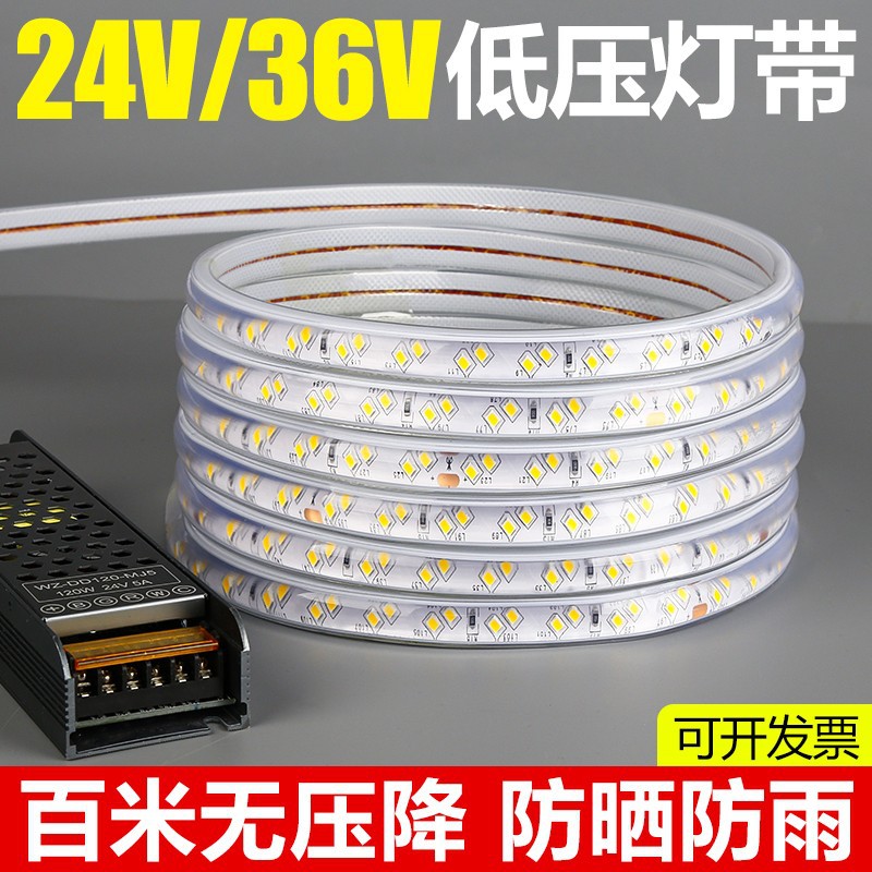24v/36v低压led氛围灯带户外工程亮化照明灯条密封硅胶防水灯带