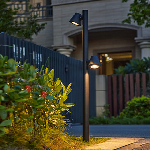 庭院灯户外接电可旋转草坪室外落地露台灯院子花园景观简约插地灯