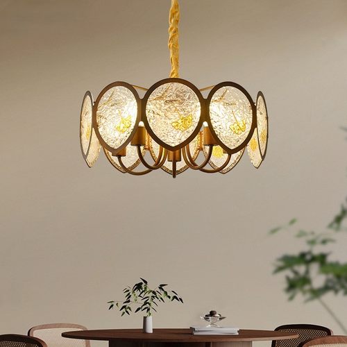 2025年新款中古风卧室吊灯法式复古南洋风高级感美式书房主卧灯具