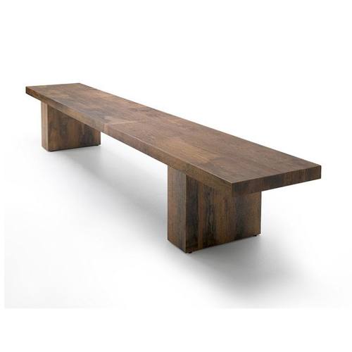 美式实木长条椅 民宿服装店休闲木板长椅 简约创意家具原木长凳子