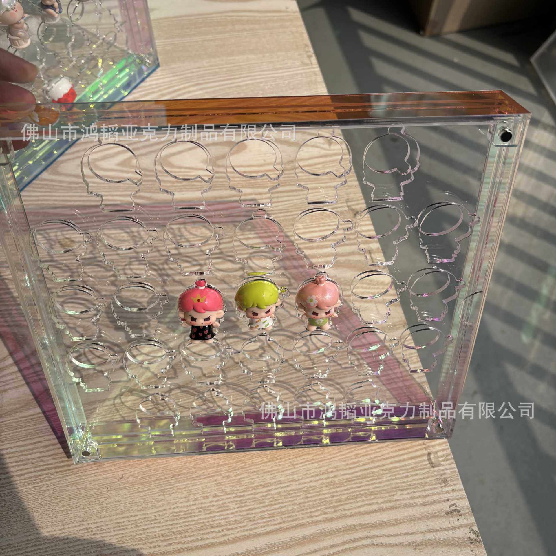 幺幺十一小蛇小狗天使小龙pitty二代萌粒猫水果亚克力收纳盒