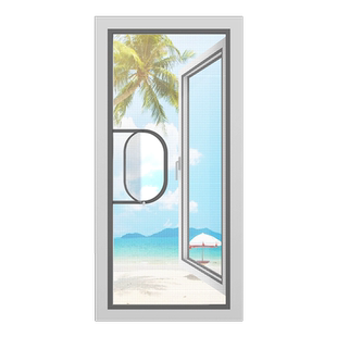 窗户防蚊纱窗纱网自装魔术贴免打孔内开窗隐形沙窗定制家用自粘式