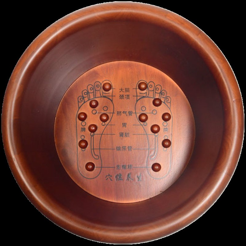 橡木足浴实木泡脚k桶木质木桶家用过小腿洗脚盆实木盆足疗按摩带