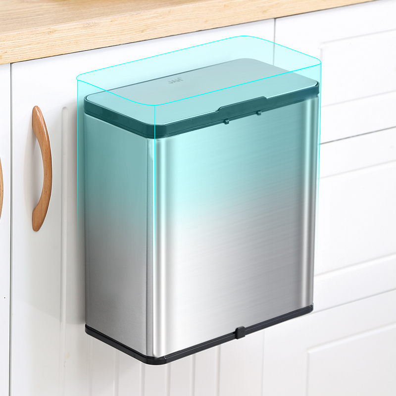 JAH厨房挂式垃圾m桶家用壁挂创意厨余橱柜门悬挂式挂壁垃圾筒专用