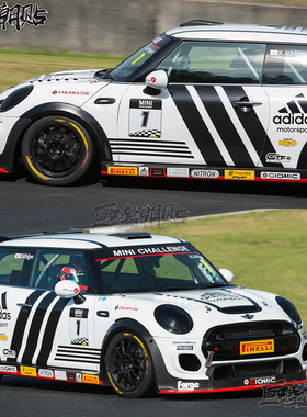 适用于宝马MINIF56潮牌车贴R60 JCW one F56 F55赛车运动改装拉花