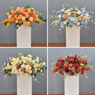 讲台花仿真花演讲台发言台花艺讲座商务会议主席台装饰用花假花