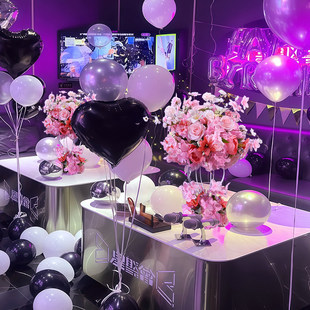 网红生日宴会氛围布置桌花仿真花婚礼装饰摆件ktv包厢桌面摆台花
