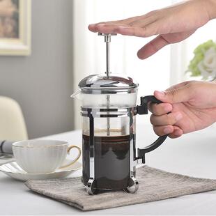 玻璃壶花式 350ML冲茶器咖啡法压壶家用咖啡冲滤壶压滤式 咖啡壶