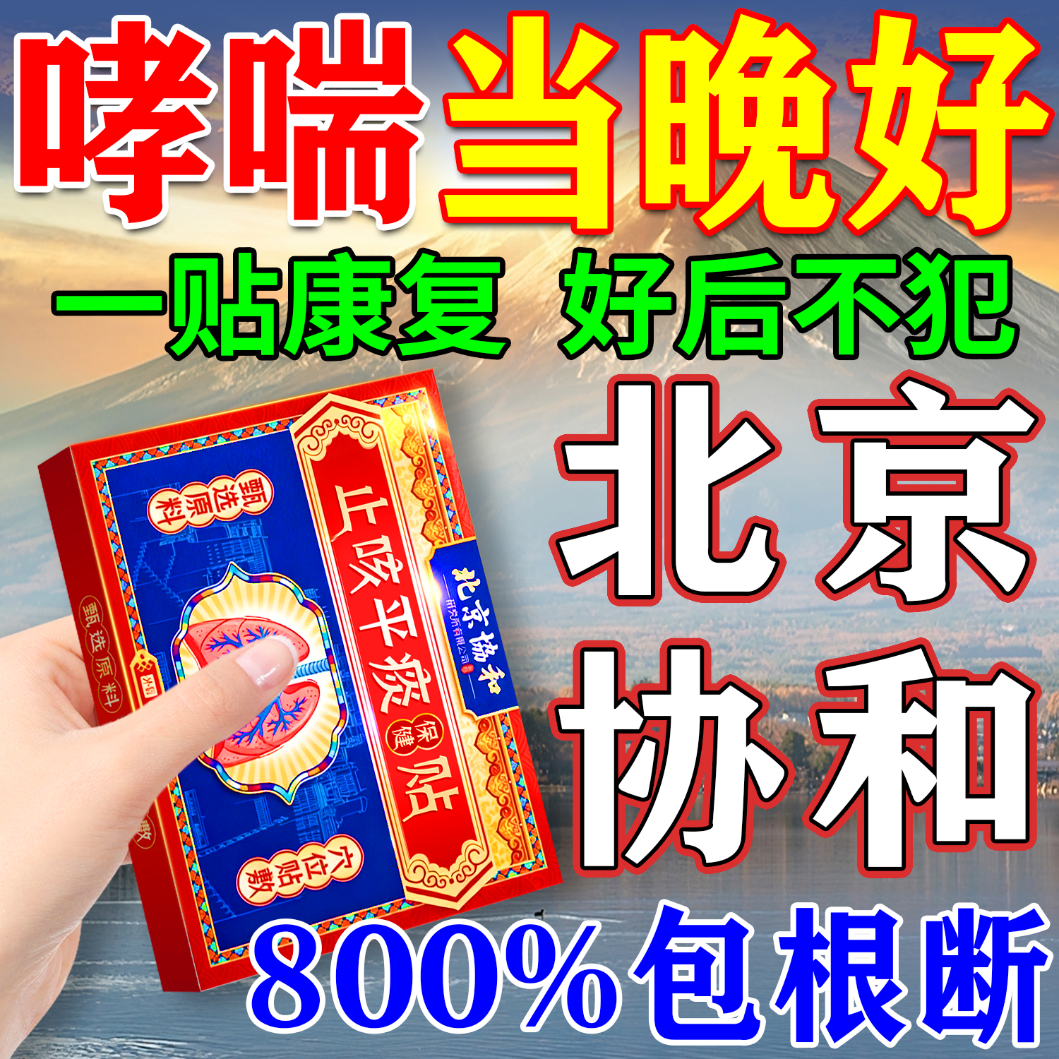 医和的里肺部治疗贴哮喘根断药专治过敏性支气管炎气喘咳嗽中药贴