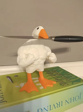 创意肌肉鸭车内装饰摆件玄关电视柜客厅办公室桌面茶几乔迁礼物