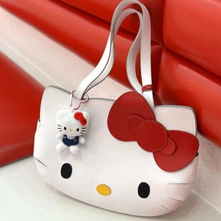 kt包包卡通可爱单肩包蝴蝶结凯蒂猫手提健身包斜挎旅行包