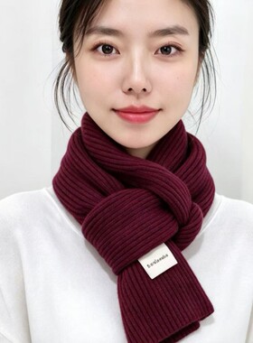 纯色加厚仿羊绒围巾女冬季韩版