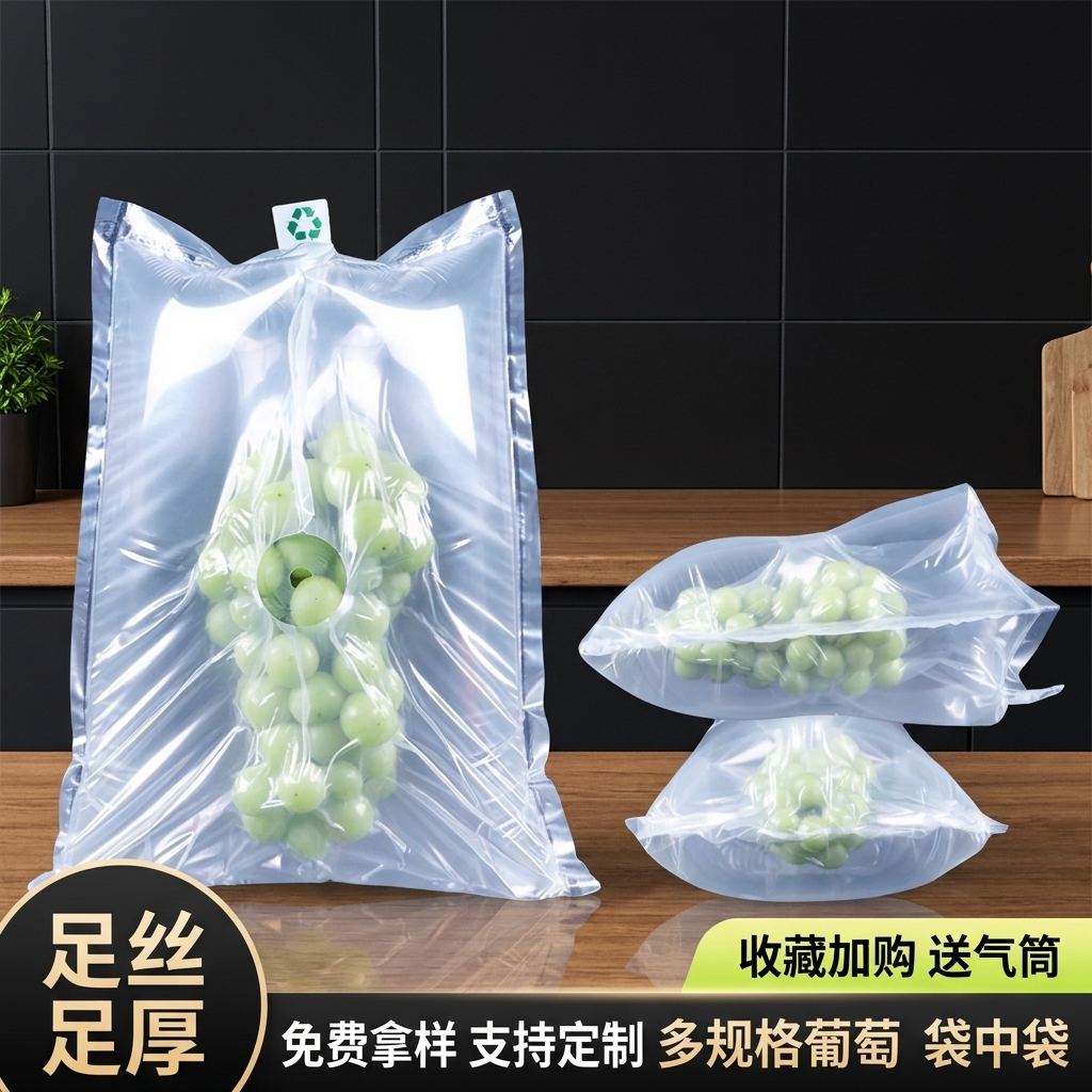 葡萄快递袋中袋充气袋防震缓冲