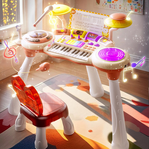 儿童电子琴玩具初学者启蒙弹奏小钢琴6岁5宝宝益智8女孩7生日礼物