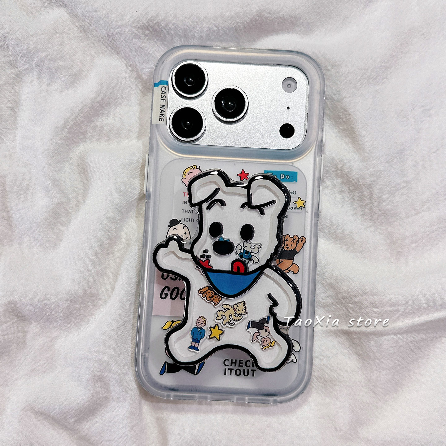 可爱日韩原田治卡通适用苹果17手机壳iphone17promax保护套16Pro硅胶15高级感新款硅胶防摔全包带支架男女软p