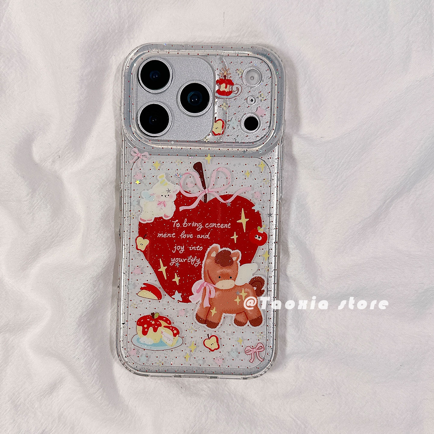 ins风波点可爱小马适用苹果17手机壳iphone17promax保护套16Pro硅胶15/14高级感13新款全包防摔壳透明女款软p,3C数码配件,手机保护套/壳,淘宝优惠券,粉丝福利购,淘宝优惠卷