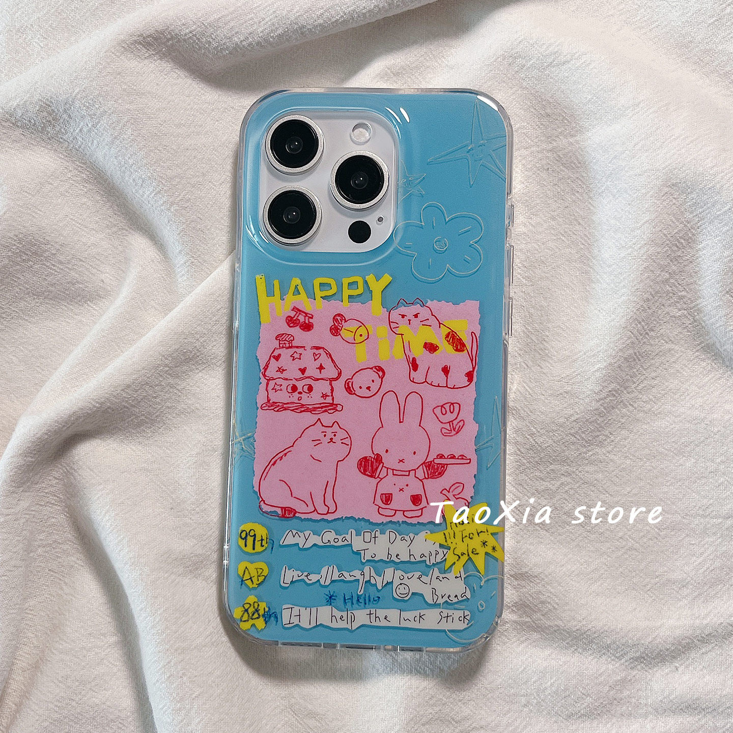 趣味可爱卡通插画适用苹果16手机壳iphone15promax高级感13/14硅胶16Pro保护套17新款防摔全包边女款软壳日韩