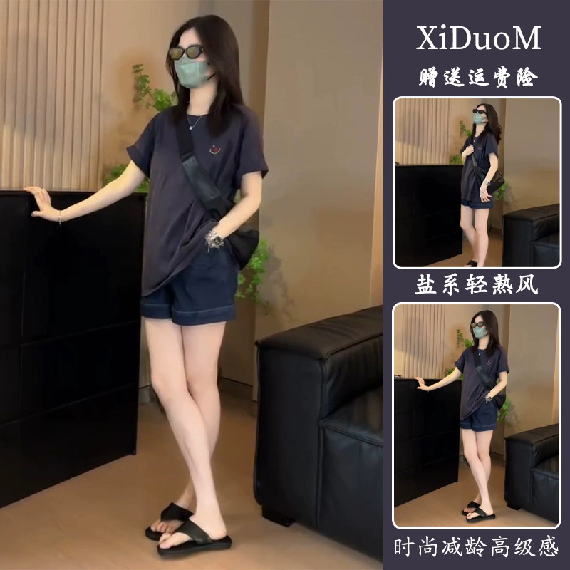 RIERA夏装2024新款搭配一整套小个子职业干练气质短裤两件套装女