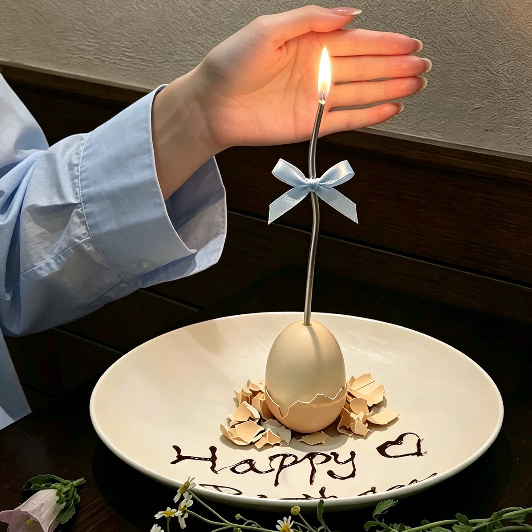 【生日仪式感！】蝴蝶结蜡烛装饰品氛围感创意生日蜡烛节日装饰品