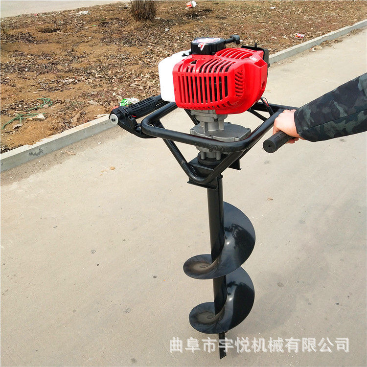 手提式挖坑机 农用施肥钻孔机 大棚立柱打坑机