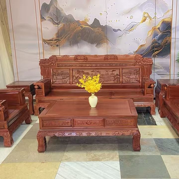 豪华大奔沙发红木沙发花梨木沙发客厅组合沙发实木沙发组合