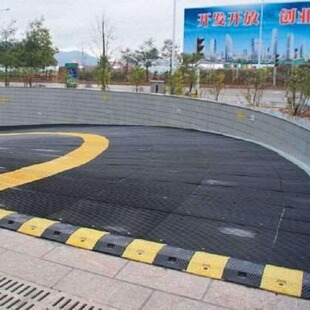 橡胶减噪板地下车库坡道防滑减震带缓冲下坡垫减速垄减速板减速带