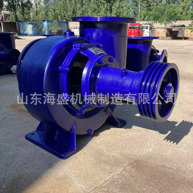 鱼塘清理污水泵柴油机12寸大流量混流泵宽流道不堵塞抽水泵
