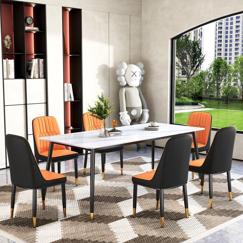 现代简约小户型岩板餐桌椅组合家用客厅吃饭桌子酒店餐厅饭店餐桌,3C数码配件,其它配件,淘宝优惠券,粉丝福利购,淘宝优惠卷