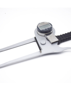 对称型数显外卡规0-50mm轮毂壁厚肉厚规卡钳表0-80-100测厚卡表