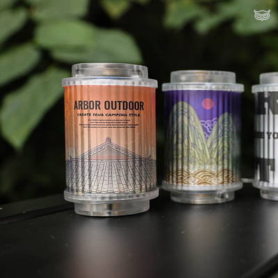 ARBOR 户外  Lunari  可充电 LED 风格贴纸露营灯 韩国猫头鹰露营