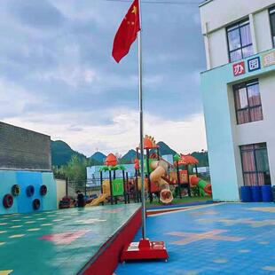幼儿园棋杆加移动升旗台户外室内幼儿园不锈钢伸缩棋杆移动棋杆