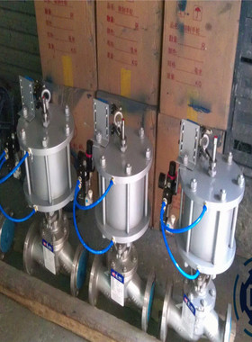 J641Y-16C  DN450 双作用节流截止阀与节流截止放空阀的构造