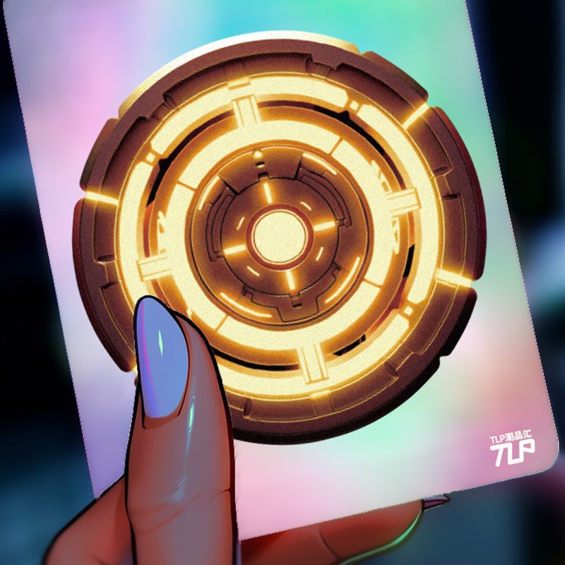 TLP反光车贴 原创 功能未知的能量圆环 立体感科技感圆形平面贴纸