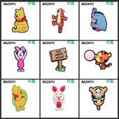 饰适配Cross 巴仔鱼洞洞鞋 花装 扣配件小熊维尼鞋 Crocs 配饰高级鞋