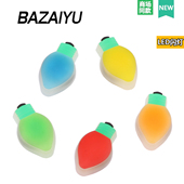 花适配Crocs 巴仔鱼洞洞鞋 Crocs LED灯泡款 鞋 配饰高级感鞋 扣配件