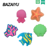 配饰 巴仔鱼crocs鞋 花洞洞鞋 LED震动发光闪灯海星水母diy配饰拆卸