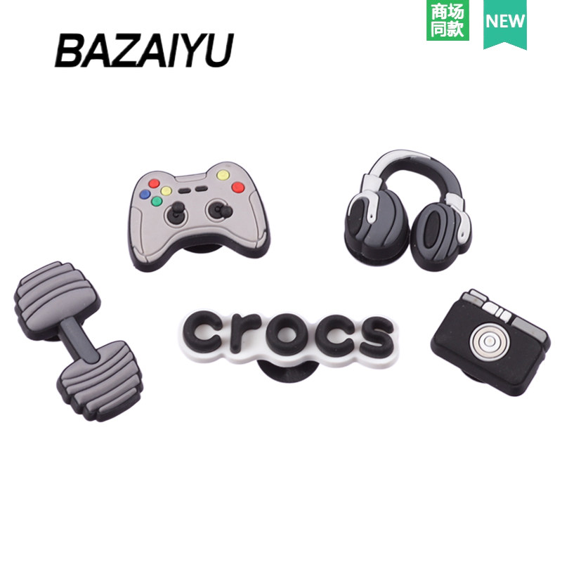 巴仔鱼洞洞鞋配饰高级感鞋扣配件 游戏型男鞋花适配Crocs/Crocs