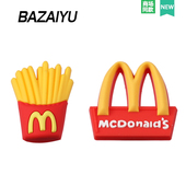 配饰高级感鞋 扣配件 麦当劳美食鞋 巴仔鱼洞洞鞋 花适配Crocs Crocs