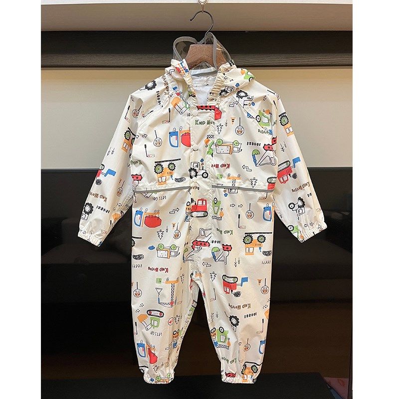 速发儿童雨衣男童连体套装防水身全雨裤小男孩幼童儿园宝宝2024新