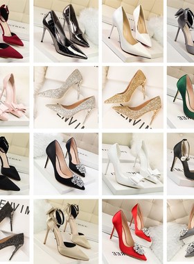 速发简约衣帽间士软跟鞋凉鞋衣柜高装饰品摆件样板房道具用品