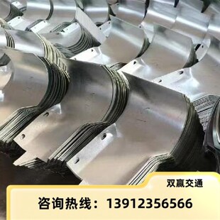 速发国道乡栏道镀波形护栏生产厂家波形护村板专用热路锌端头配件