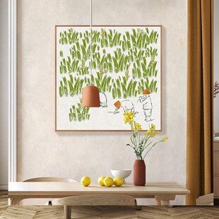 速发中式二十四节气装饰秋简约客厅餐芒立春清明厅种夏至立画冬至