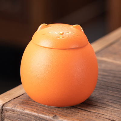 速发猫咪盒福猫罐 中小号防潮坛 家念土葬收放纪藏罐