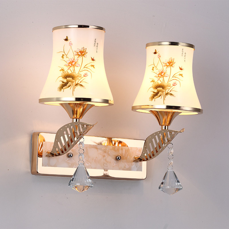 速发金色壁灯简约床头卧室灯客餐厅厅梯视墙壁灯过道楼电灯具